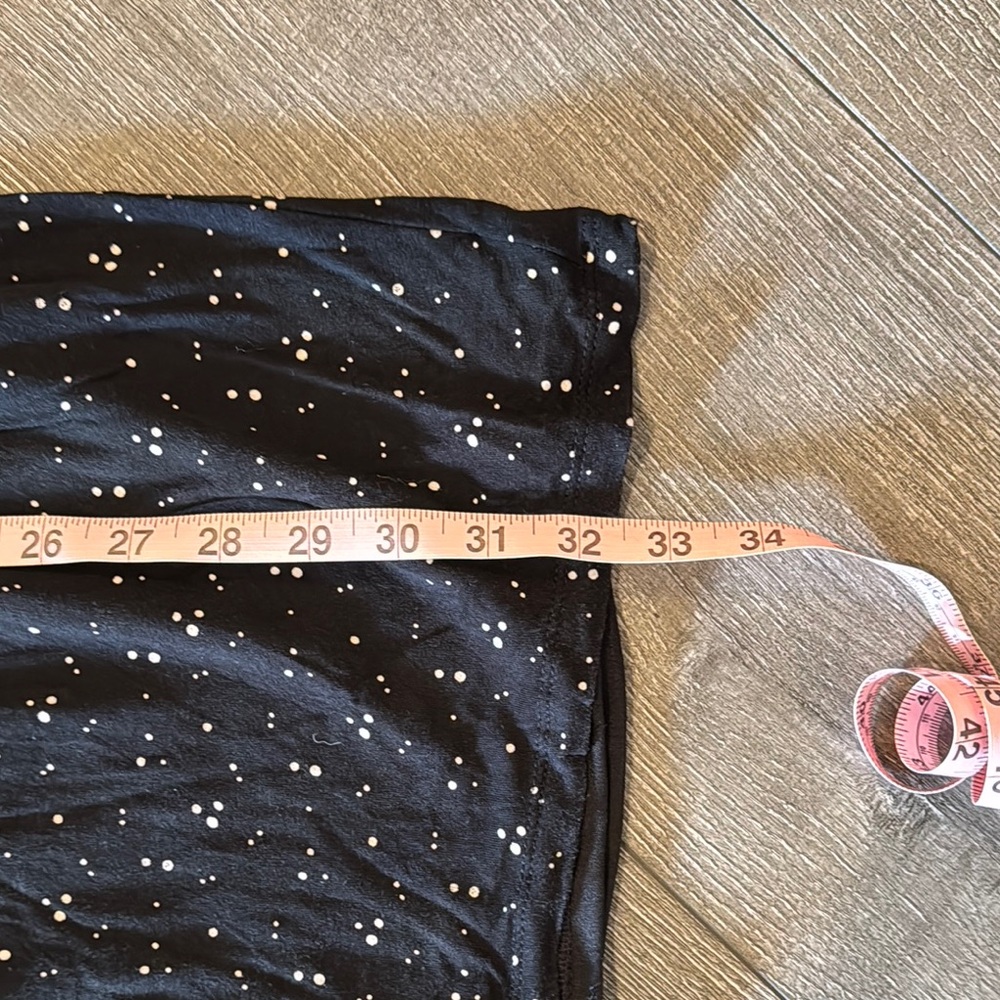 LOFT Petite Black Dress with White Speckles - Picture 5 of 5